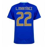 Argentina Lautaro Martinez #22 Bortatröja Copa America 2024 Kortärmad